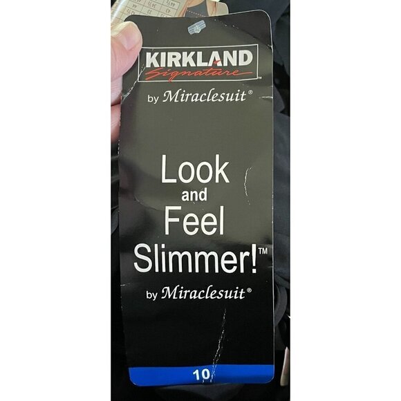NWT MIRACLESUIT TANKINI SWIMSUIT TOP Look Feel Slimmer Womens Size 10 - Picture 9 of 11
